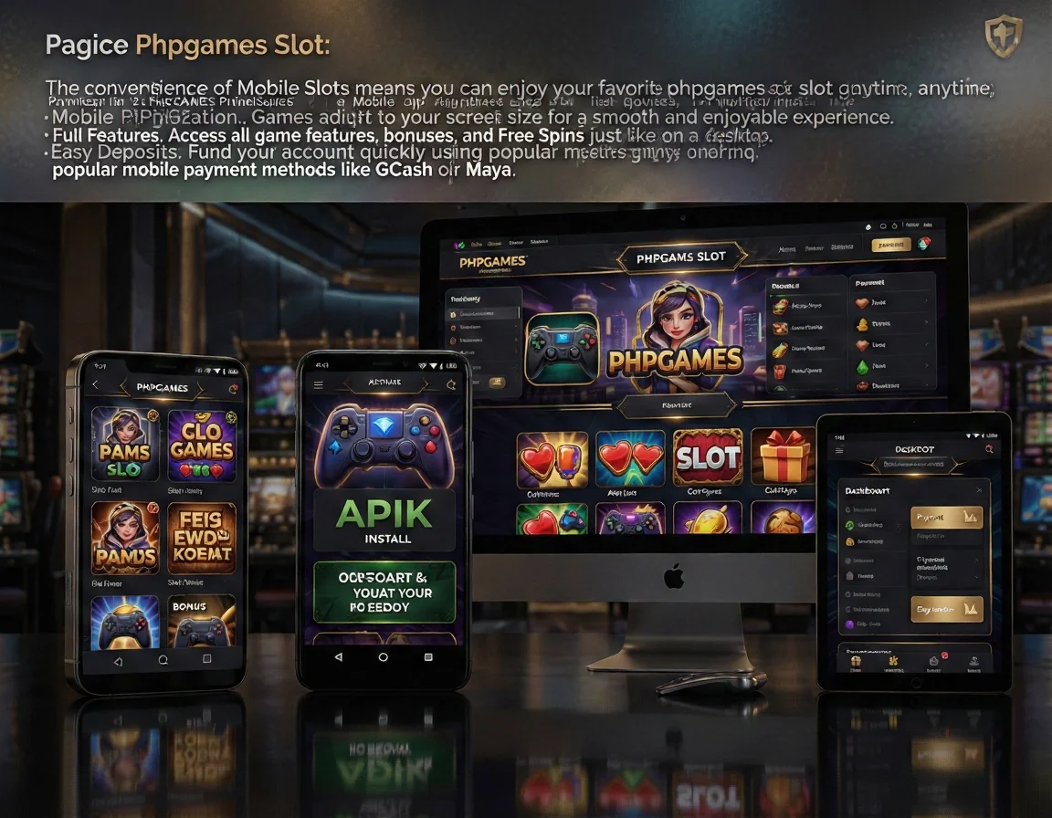 PHPGAMES Page: Phpgames Slot. Keyword: Phpgames Slot. H2: Device Access Notes. Paragraph: The convenience of Mobile Slots means you can enjoy your favorite phpgames slot games anytime, anywhere in the Philippines. PHPGAMES ensures that most of its slot offerings are optimized for mobile devices, whether you're. List items: Mobile Optimization: Games adjust to your screen size for a smooth and enjoyable experience., Full Features: Access all game features, bonuses, and Free Spins just like on a desktop., Easy Deposits: Fund your account quickly using popular mobile payment methods like GCash or Maya.. Visual direction: mobile app download and multi-platform access on smartphone, tablet and desktop gam